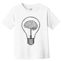 Brain Lightbulb: Bright Ideas And Creativity Toddler T-Shirt