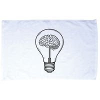 Brain Lightbulb: Bright Ideas And Creativity Microfiber Hand Towel