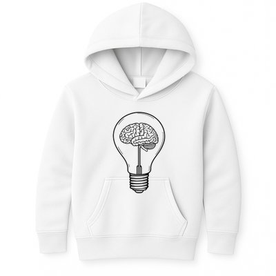 Brain Lightbulb: Bright Ideas And Creativity Kids Hoodie
