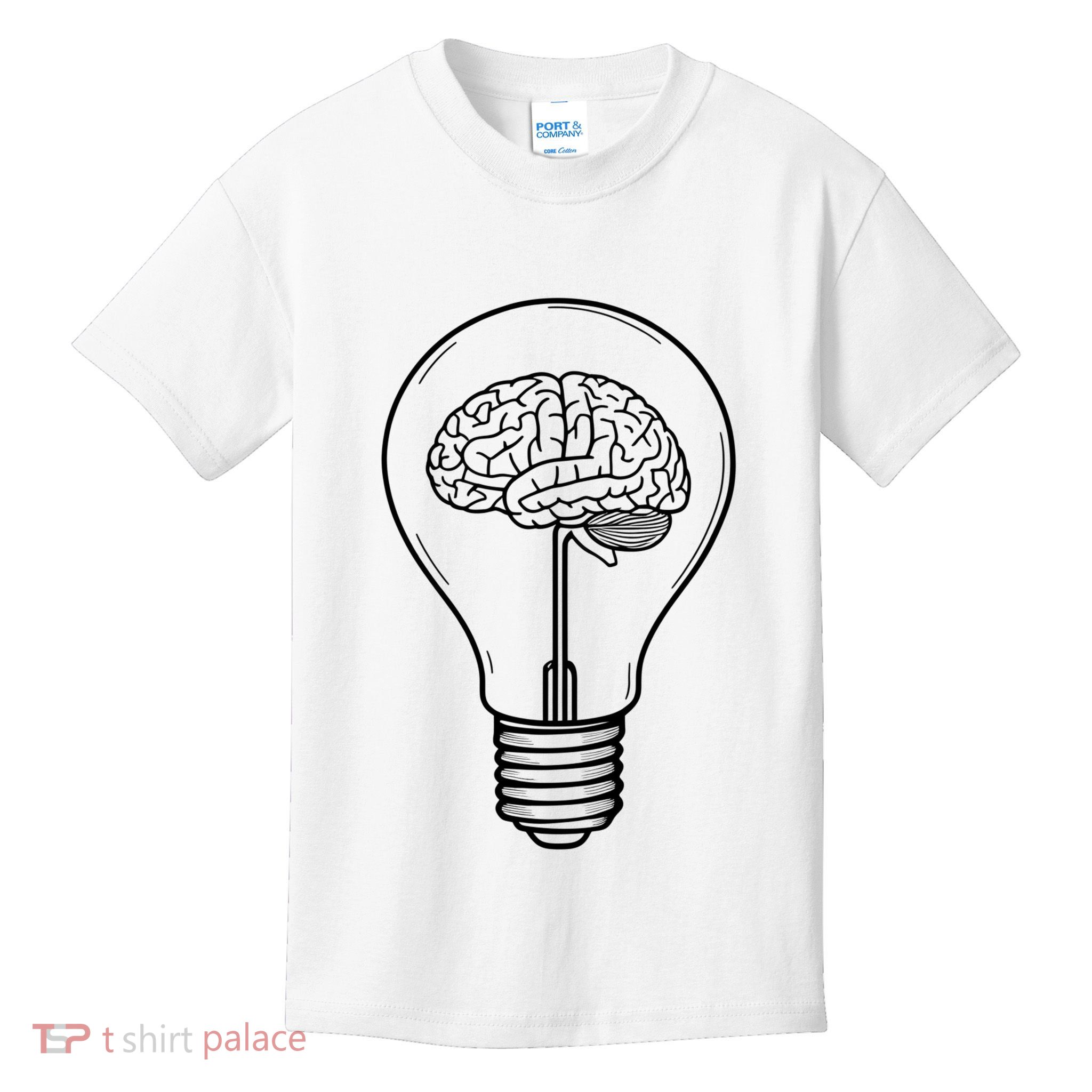 Brain Lightbulb: Bright Ideas And Creativity Kids T-Shirt