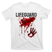 Bloody Lifeguard Blood Splatter Blood Stained Fun T-Shirt