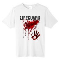 Bloody Lifeguard Blood Splatter Blood Stained Fun Tall Fusion ChromaSoft Performance T-Shirt