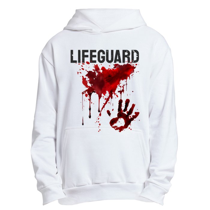 Bloody Lifeguard Blood Splatter Blood Stained Fun Urban Pullover Hoodie