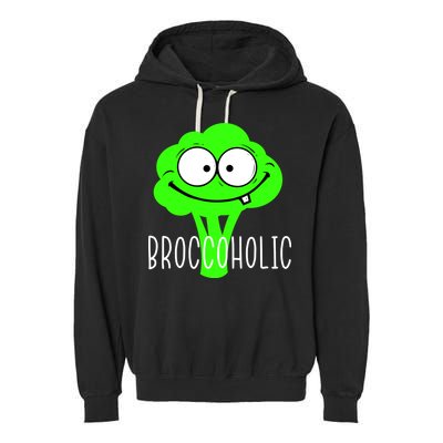 Broccoli Lovers Broccoholic Garment-Dyed Fleece Hoodie
