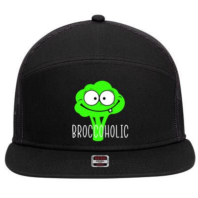 Broccoli Lovers Broccoholic 7 Panel Mesh Trucker Snapback Hat