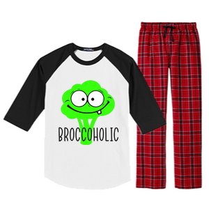 Broccoli Lovers Broccoholic Raglan Sleeve Pajama Set