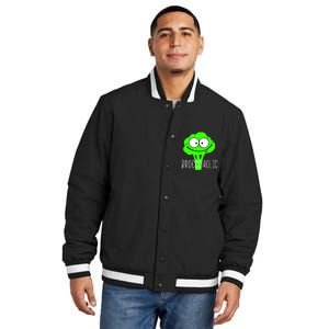 Broccoli Lovers Broccoholic Insulated Varsity Jacket