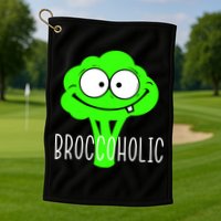 Broccoli Lovers Broccoholic Golf Towel