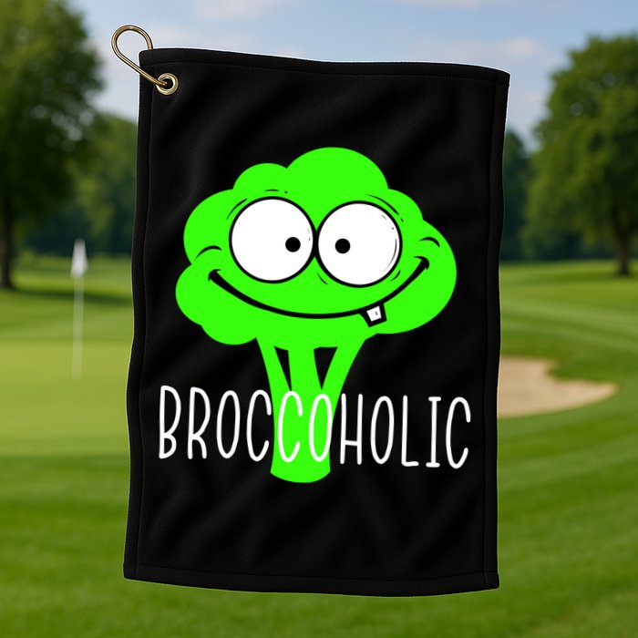 Broccoli Lovers Broccoholic Golf Towel