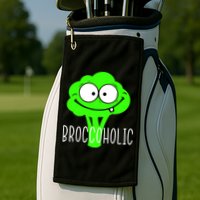 Broccoli Lovers Broccoholic Golf Towel
