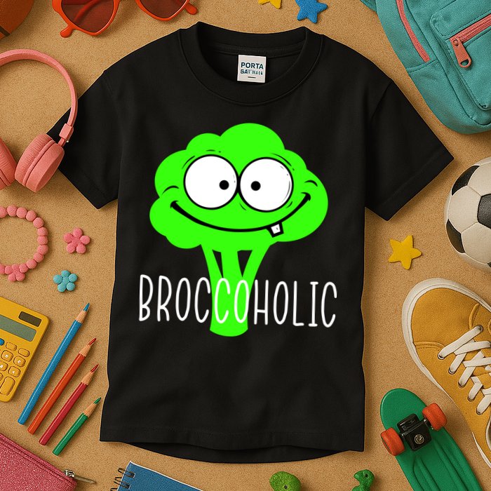 Broccoli Lovers Broccoholic Kids T-Shirt
