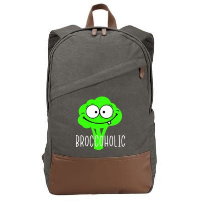 Broccoli Lovers Broccoholic Cotton Canvas Backpack