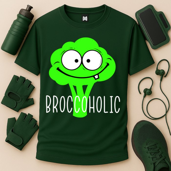 Broccoli Lovers Broccoholic Cooling Performance Crew T-Shirt