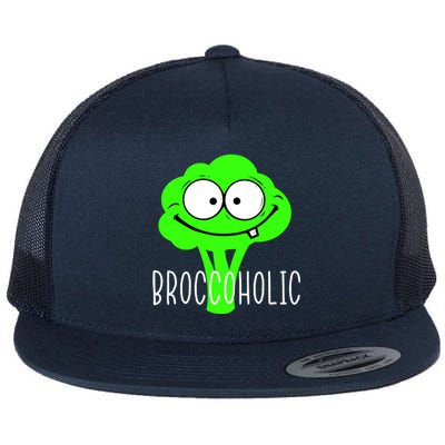 Broccoli Lovers Broccoholic Flat Bill Trucker Hat