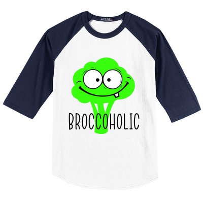 Broccoli Lovers Broccoholic Baseball Sleeve Shirt