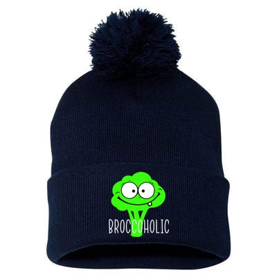 Broccoli Lovers Broccoholic Pom Pom 12in Knit Beanie