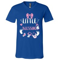 Baby: Little Blessing Funny Gift Sayings Great Gift V-Neck T-Shirt