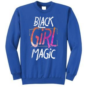 Black Little Black Queen Magic Gift Design Idea Gift Tall Sweatshirt