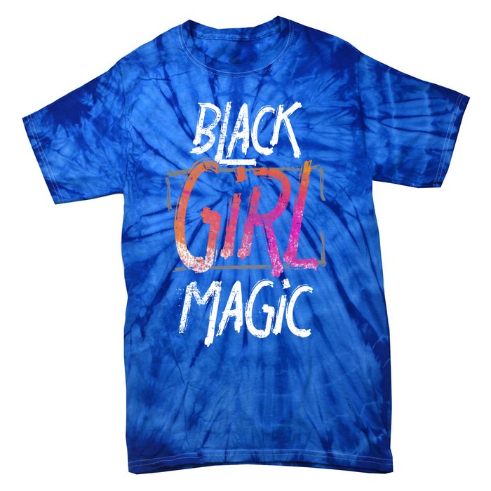 Black Little Black Queen Magic Gift Design Idea Gift Tie-Dye T-Shirt