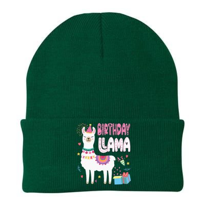 Birthday Llama Birthday Party Llama Birthday Theme Knit Cap Winter Beanie