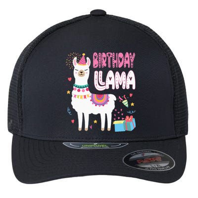 Birthday Llama Birthday Party Llama Birthday Theme Flexfit Unipanel Trucker Cap