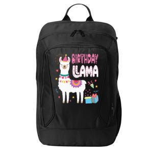 Birthday Llama Birthday Party Llama Birthday Theme City Backpack