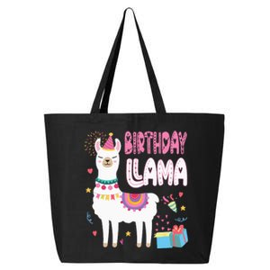 Birthday Llama Birthday Party Llama Birthday Theme 25L Jumbo Tote