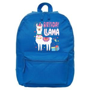 Birthday Llama Birthday Party Llama Birthday Theme 16 in Basic Backpack