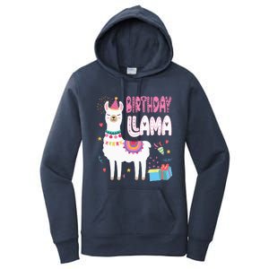 Birthday Llama Birthday Party Llama Birthday Theme Women's Pullover Hoodie