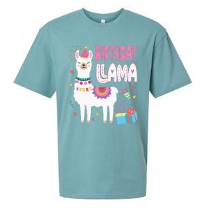 Birthday Llama Birthday Party Llama Birthday Theme Sueded Cloud Jersey T-Shirt