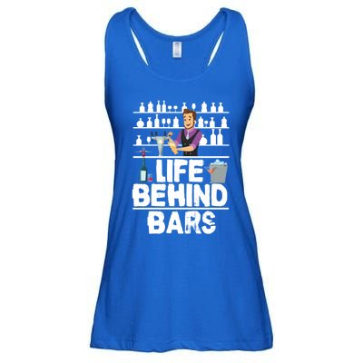 Bartender Life Behind Bars Meaningful Gift Ladies Essential Flowy Tank