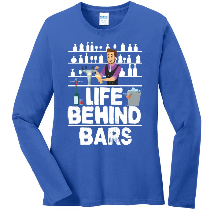 Bartender Life Behind Bars Meaningful Gift Ladies Long Sleeve Shirt