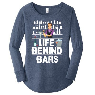 Bartender Life Behind Bars Meaningful Gift Women's Perfect Tri Tunic Long Sleeve Shirt