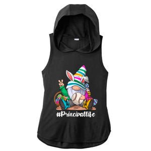 Baseball Life Bunny Easter Gnome Egg Hunting Gift Ladies PosiCharge Tri-Blend Wicking Draft Hoodie Tank