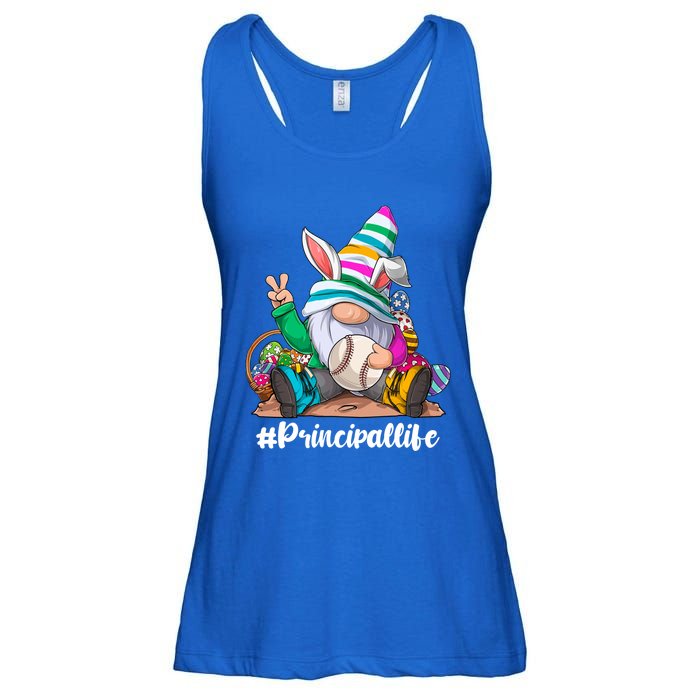 Baseball Life Bunny Easter Gnome Egg Hunting Gift Ladies Essential Flowy Tank