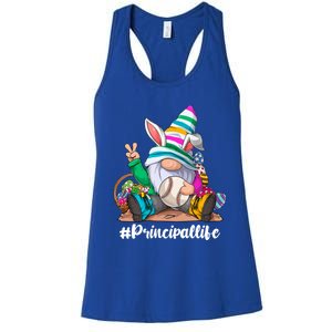 Baseball Life Bunny Easter Gnome Egg Hunting Gift Women's Racerback Tank