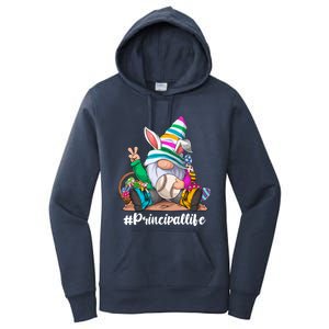 Baseball Life Bunny Easter Gnome Egg Hunting Gift Women's Pullover Hoodie