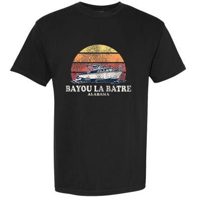 Bayou La Batre Al Vintage Boating 70s Retro Boat Garment-Dyed Heavyweight T-Shirt