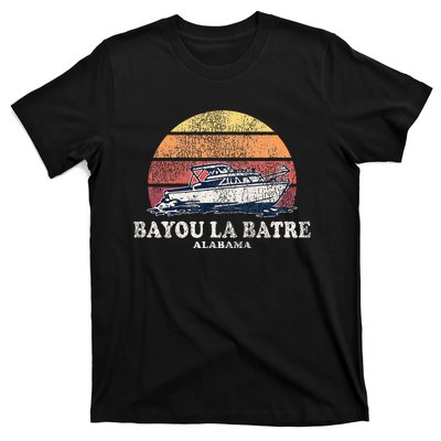 Bayou La Batre Al Vintage Boating 70s Retro Boat T-Shirt