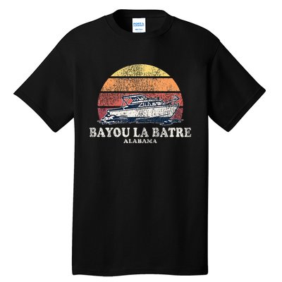 Bayou La Batre Al Vintage Boating 70s Retro Boat Tall T-Shirt