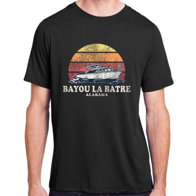 Bayou La Batre Al Vintage Boating 70s Retro Boat Adult ChromaSoft Performance T-Shirt