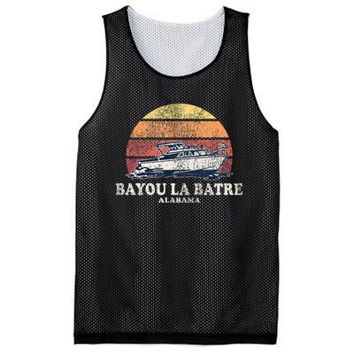 Bayou La Batre Al Vintage Boating 70s Retro Boat Mesh Reversible Basketball Jersey Tank