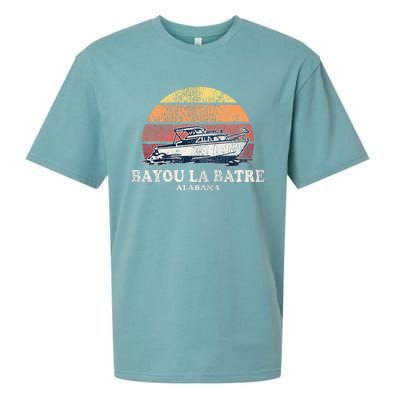 Bayou La Batre Al Vintage Boating 70s Retro Boat Sueded Cloud Jersey T-Shirt