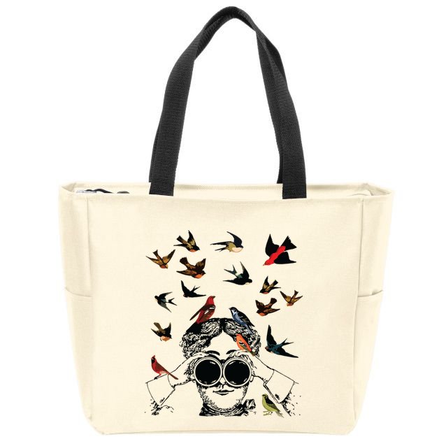 Bird Lover Zip Tote Bag