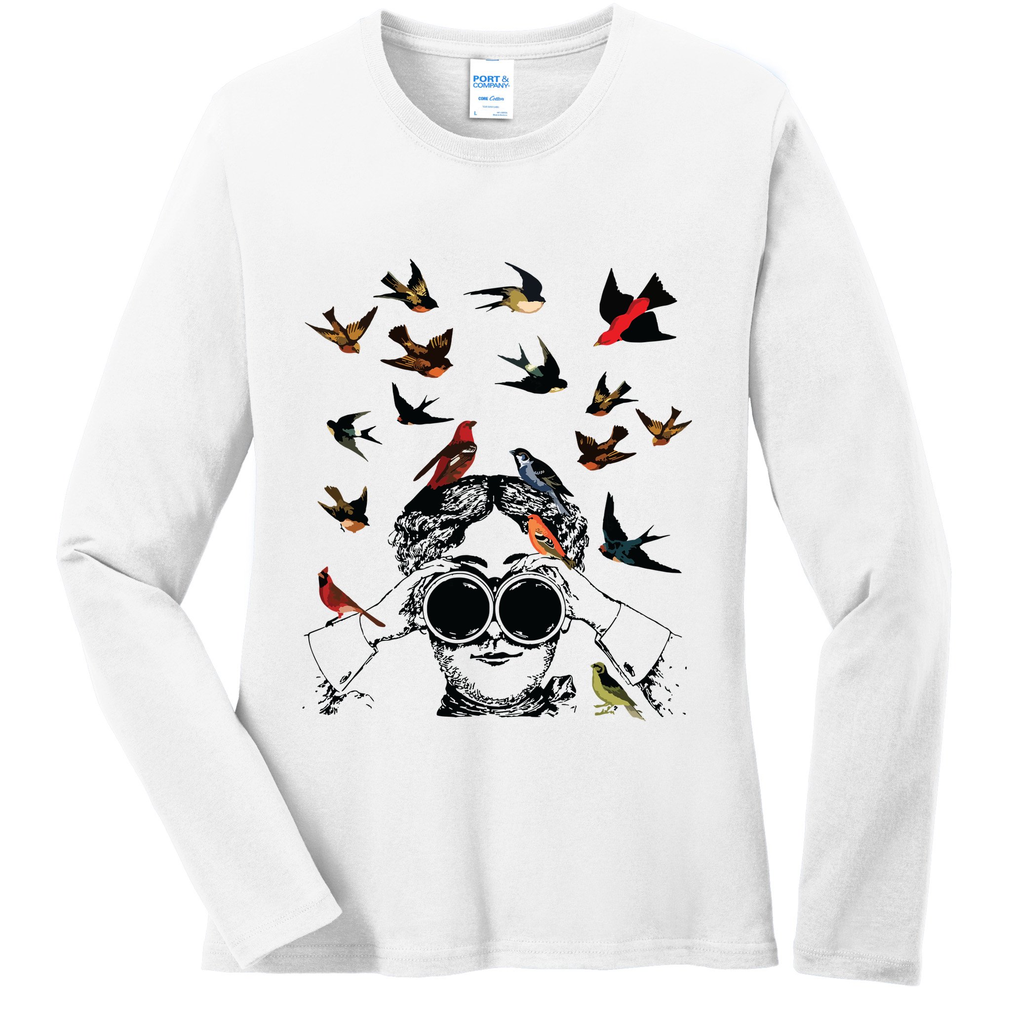 Bird Lover Ladies Long Sleeve Shirt