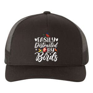 Bird Lovers Birdwatching Easy Distracted By Birds Birder Yupoong Adult 5-Panel Trucker Hat