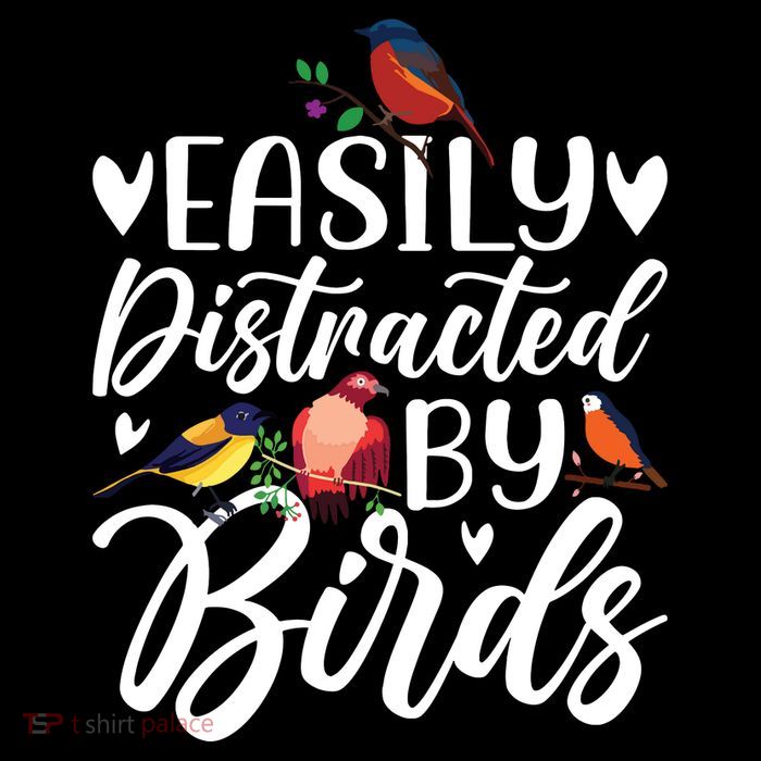 Bird Lovers Birdwatching Easy Distracted By Birds Birder Tall T-Shirt