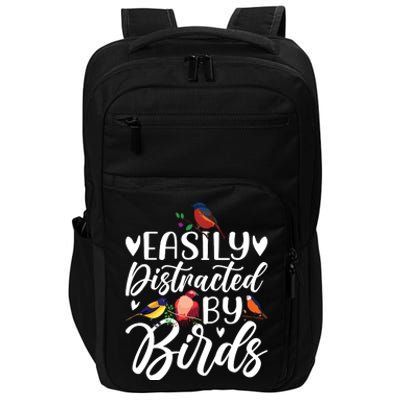 Bird Lovers Birdwatching Easy Distracted By Birds Birder Impact Tech Backpack