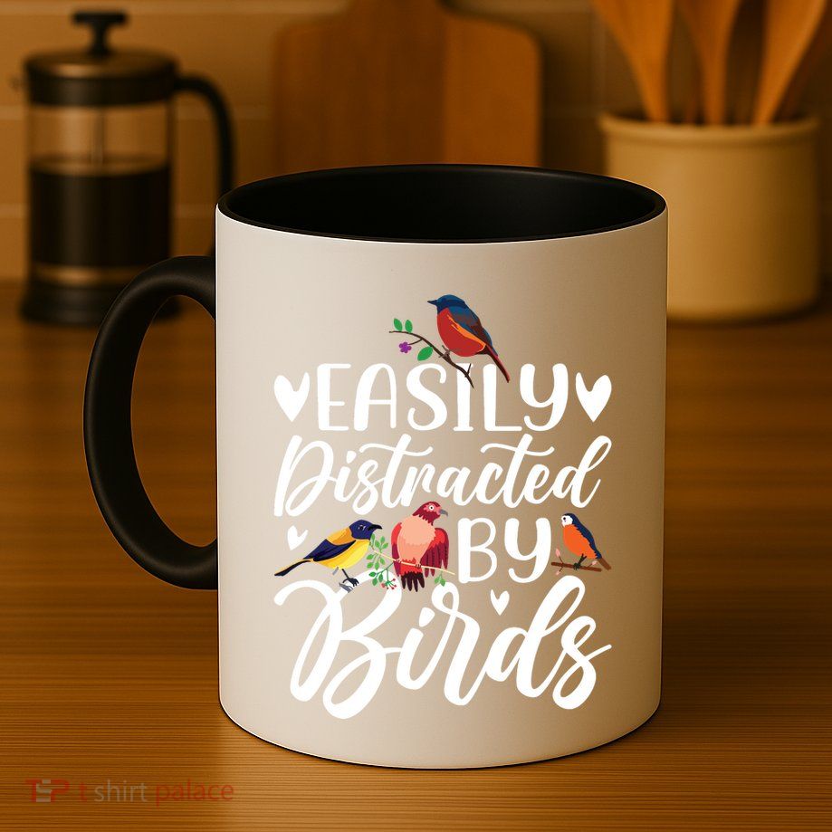 Bird Lovers Birdwatching Easy Distracted By Birds Birder Mug