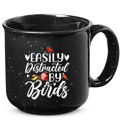 Bird Lovers Birdwatching Easy Distracted By Birds Birder 15oz Campfire Ceramic Mug
